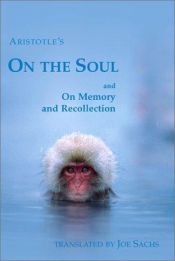 book cover of On the Soul and On Memory and Recollection by Aristotle