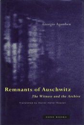 book cover of Remnants of Auschwitz by Giorgio Agamben