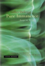 book cover of Pure Immanence by Gilles Deleuze