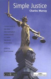 book cover of Simple Justice by Charles A. Murray