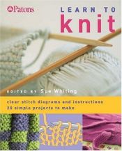 book cover of Learn to Knit by Sue Whiting