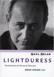 book cover of Lightduress by Paul Celan