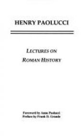 book cover of Lectures on Roman History by Henry Editor Paolucci