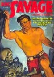 book cover of Doc Savage #8: "The Sea Magician" and "The Living-Fire Menace" by Kenneth Robeson