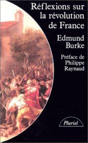 book cover of Réflexions sur la Révolution de France by Edmund Burke