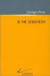 book cover of Me acuerdo by Georges Perec