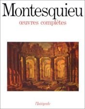 book cover of Œuvres complètes by Charles Louis de Secondat Montesquieu