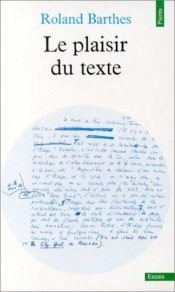 book cover of The Pleasure of the Text by Roland Barthes