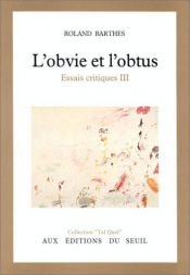 book cover of L'obvie et l'obtus by Roland Barthes