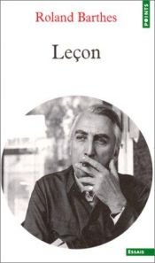 book cover of Lecon by Roland Barthes