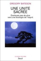 book cover of Une unité sacrée by Gregory Bateson