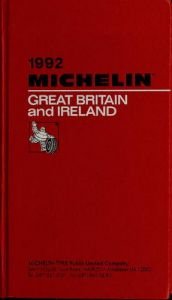 book cover of Michelin Red-Great Britian and Ireland 1989 by Michelin Travel Publications