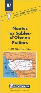 book cover of Carte routière : Nantes - Les Sables - Poitiers, N°67 by Michelin Travel Publications