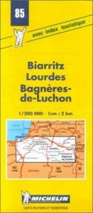 book cover of Carte routière : Biarritz - Lourdes - Luchon, 85, 1 by Michelin Travel Publications