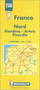 book cover of Carte routière : Nord - Flandres - Artois - Picardie, N° 236 by Michelin Travel Publications