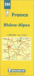 book cover of Michelin Rhone-Alpes, France Map No. 244 (Michelin Maps & Atlases) by Michelin Travel Publications