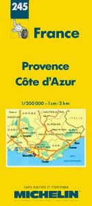 book cover of (france) Carte routière : Provence - Côte d'Azur, N° 245 by Michelin Travel Publications