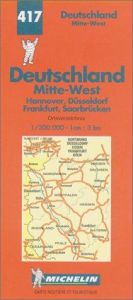 book cover of 417 Germany: Central West (Michelin Maps) by Michelin Travel Publications