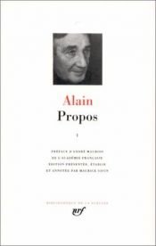 book cover of Propos I by Alain
