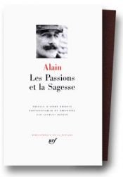 book cover of Les Passions et la Sagesse by Alain