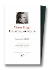 book cover of Hugo : Oeuvres poétiques, tome 1 by ვიქტორ ჰიუგო