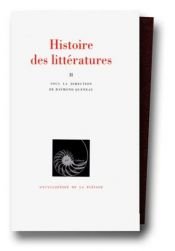book cover of Histoire des Litteratures 2: Litteratures Occidentales (Encyclopeie de la Pleiade, Volume 3) by Raymond Queneau