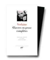 book cover of Verlaine : Oeuvres en prose complètes by Paul Verlaine