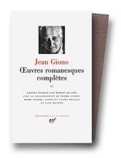 book cover of Oeuvres romanesques complètes by Jean Giono