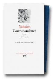 book cover of Voltaire : Correspondance, Janvier 1775 - Juin 1777, tome 12 by वोल्टेयर