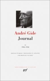 book cover of Gide : Journal, tome 2 : 1925 - 1950 by André Gide