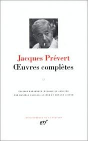 book cover of Oeuvres complètes, tome 2 by Jacques Prevert