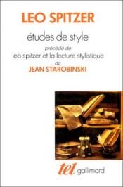 book cover of Études de style by Leo Spitzer