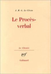 book cover of Le Proces-Verbal by Jean-Marie Gustave Le Clézio