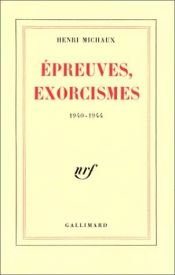 book cover of Epreuves Exorcismes by Henri Michaux