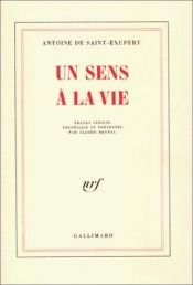 book cover of Um Sentido para a Vida by Antoine de Saint-Exupéry