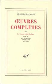 book cover of Oeuvres complètes, La Somme athéologique : Tome 2 by Georges Bataille