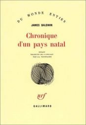 book cover of Chronique d'un pays natal by James Baldwin