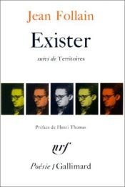 book cover of Exister, suivi de Territoires by Jean Follain