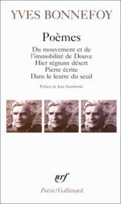 book cover of Poèmes by Yves Bonnefoy