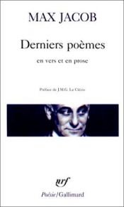 book cover of Derniers poèmes en vers et en prose by Max Jacob