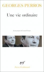 book cover of Une vie ordinaire by Georges Perros