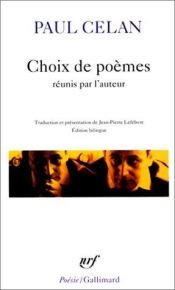 book cover of Choix de poèmes by Paul Celan