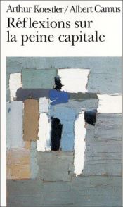 book cover of Réflexions sur la peine capitale by Arthur Koestler