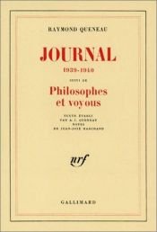 book cover of Journal, 1939-1940 : Philosophes et voyous by Raymond Queneau