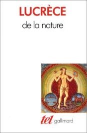book cover of De la nature by Lucrèce
