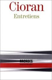 book cover of Entretiens by E. M. Cioran