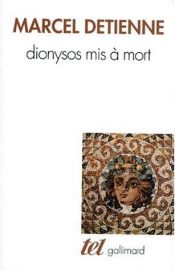 book cover of Dionysos mis a mort by Marcel Detienne