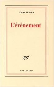 book cover of L'événement by Annie Ernaux