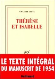 book cover of Thérèse en Isabelle by Violette Leduc