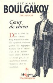 book cover of Cœur de chien by Mikhaïl Boulgakov
